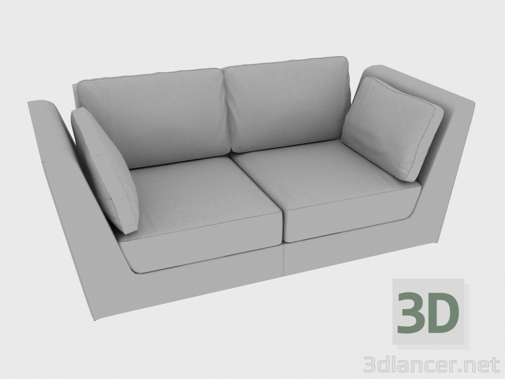 modèle 3D Canapé NOBU SOFA (205x110xH82) - preview