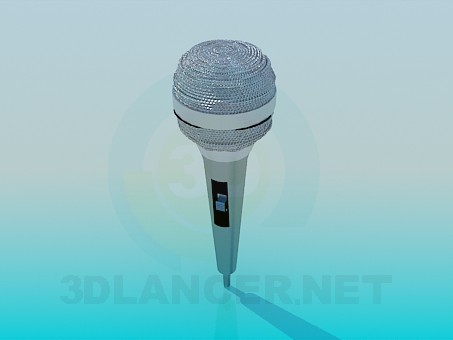 modello 3D Microfono - anteprima