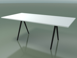 Table rectangulaire 5411 (H 74 - 99x200 cm, stratifié Fenix F01, V44)