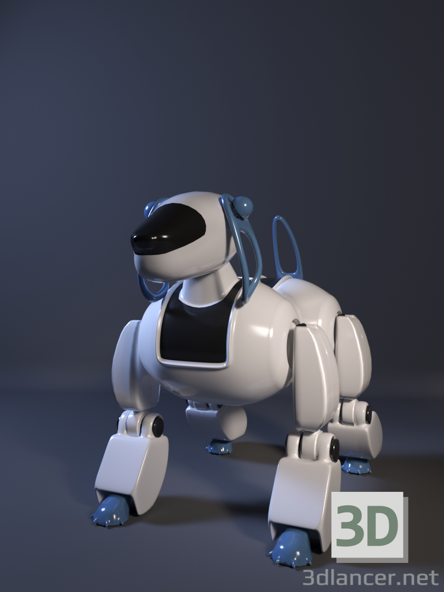 3 डी रोबोट डॉग मॉडल खरीद - रेंडर