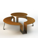 3D Açık hava kafe mobilya takımı modeli satın - render