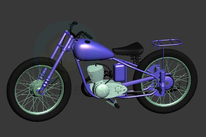 modèle 3D Moto BSA - preview