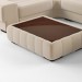 3d model Table ottoman - preview