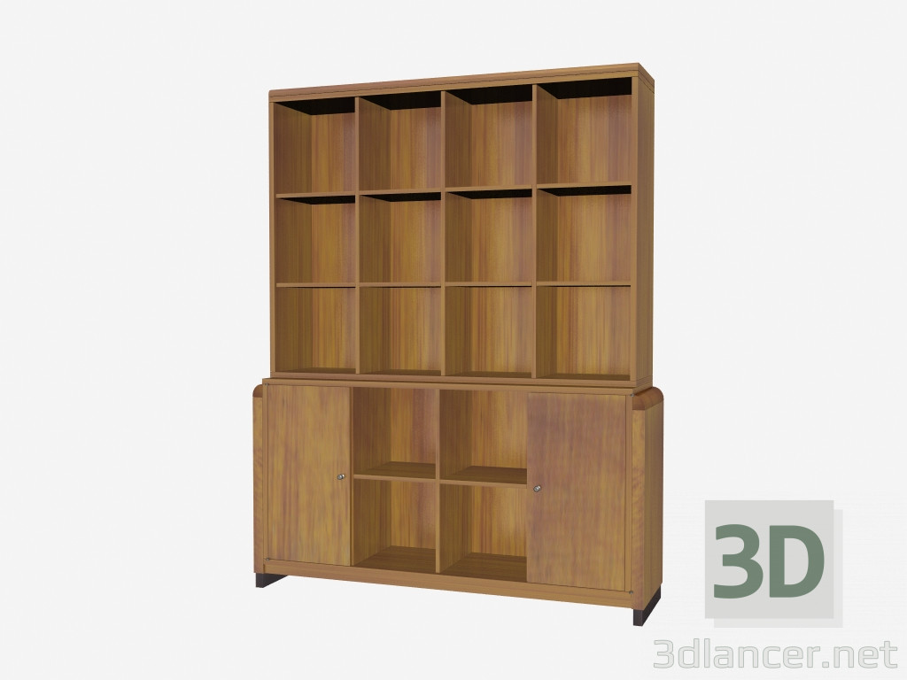 3D Modell Bücherregal GN005 - Vorschau