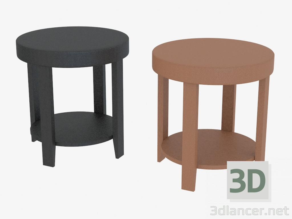 3d model Coffee table in leather trim Milwaukee - preview