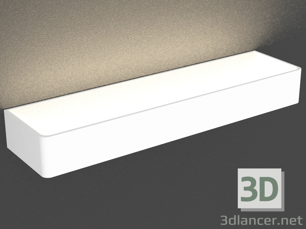modello 3D False lampada da parete a LED (DL18418 11WW-White) - anteprima