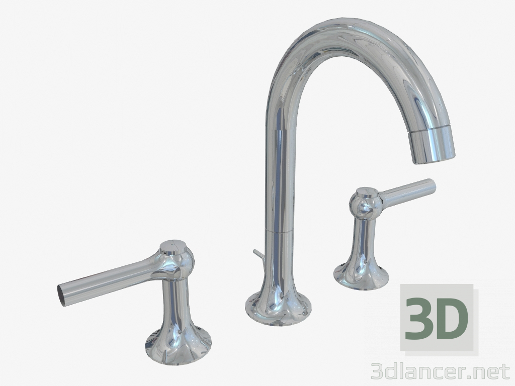 3d model Chrome Bathroom Faucet - preview