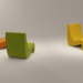 VITRA silla Amoebe 3D modelo Compro - render