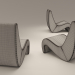 3d VITRA Amoebe chair model buy - render