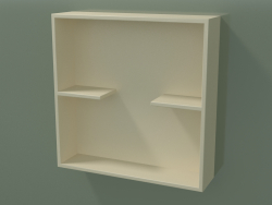 Open box with shelves (90U31001, Bone C39, L 48, P 12, H 48 cm)
