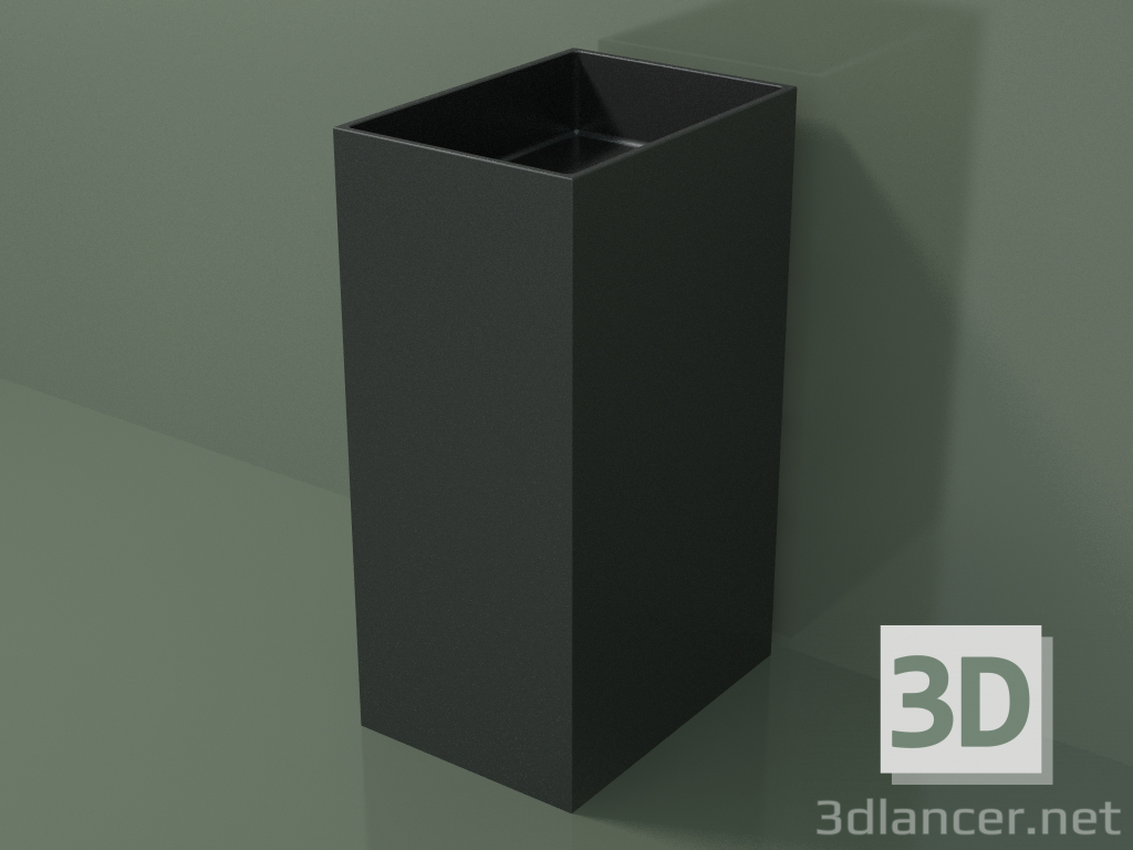 modello 3D Lavabo da terra (03UN16301, Deep Nocturne C38, L 36, P 50, H 85 cm) - anteprima
