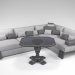 Sofá y Mesa 3D modelo Compro - render