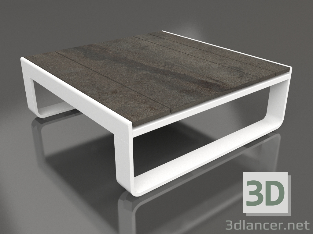 modello 3D Tavolino 70 (DEKTON Radium, Bianco) - anteprima