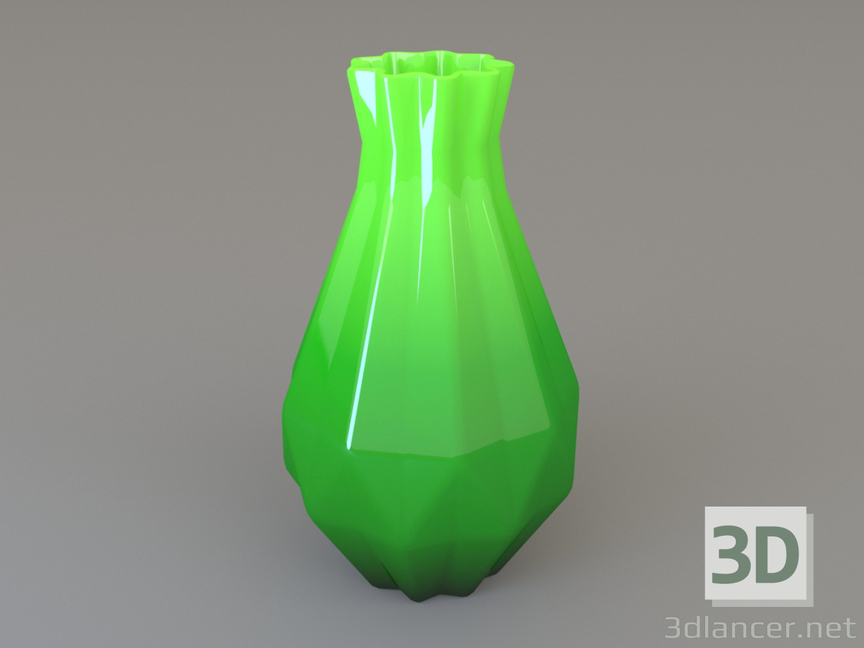 Vase zur Dekoration 3D-Modell kaufen - Rendern