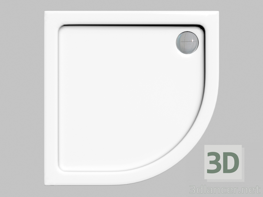modèle 3D Palette semi-circulaire 80 cm Minimal (KTN 054B) - preview