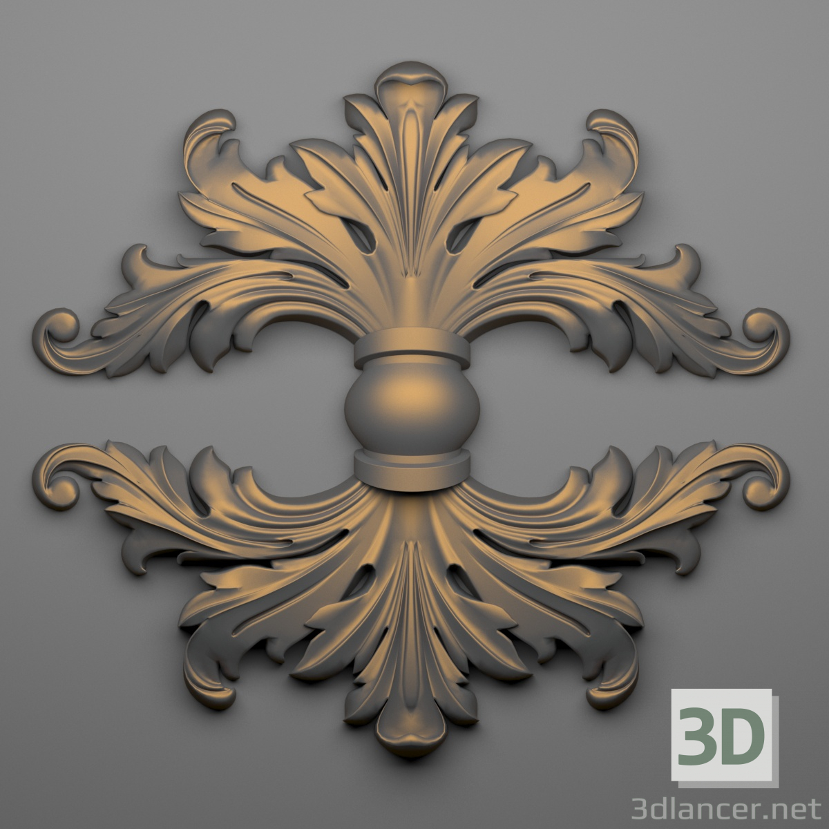 Decoración 65 3D modelo Compro - render