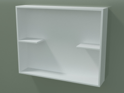 Open box with shelves (90U31002, Glacier White C01, L 60, P 12, H 48 cm)