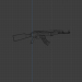 3d Submachine gun model buy - render