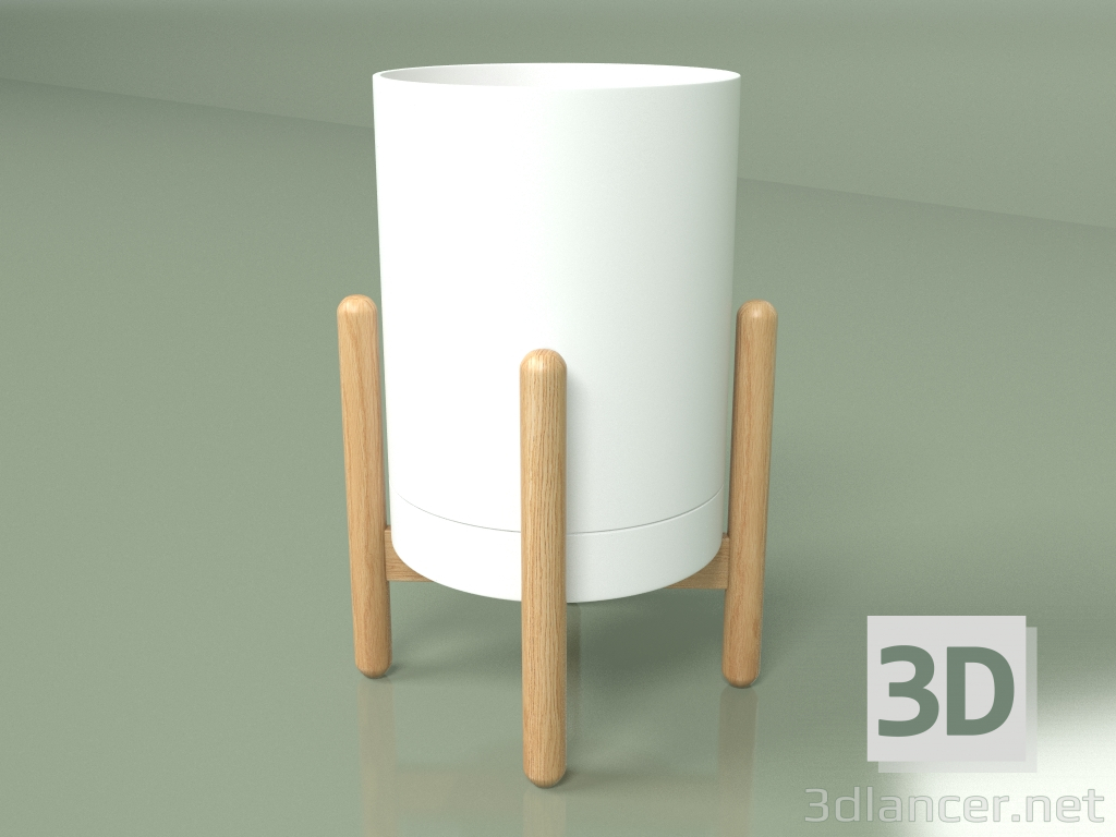 modello 3D Fioriera Bombola - anteprima