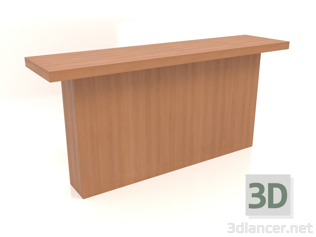 3D Modell Konsolentisch KT 10 (1600x400x750, Holz rot) - Vorschau