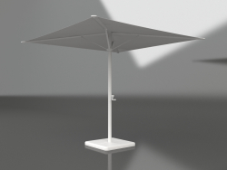 Sonnenschirm mit großem Standfuß (Weiß)