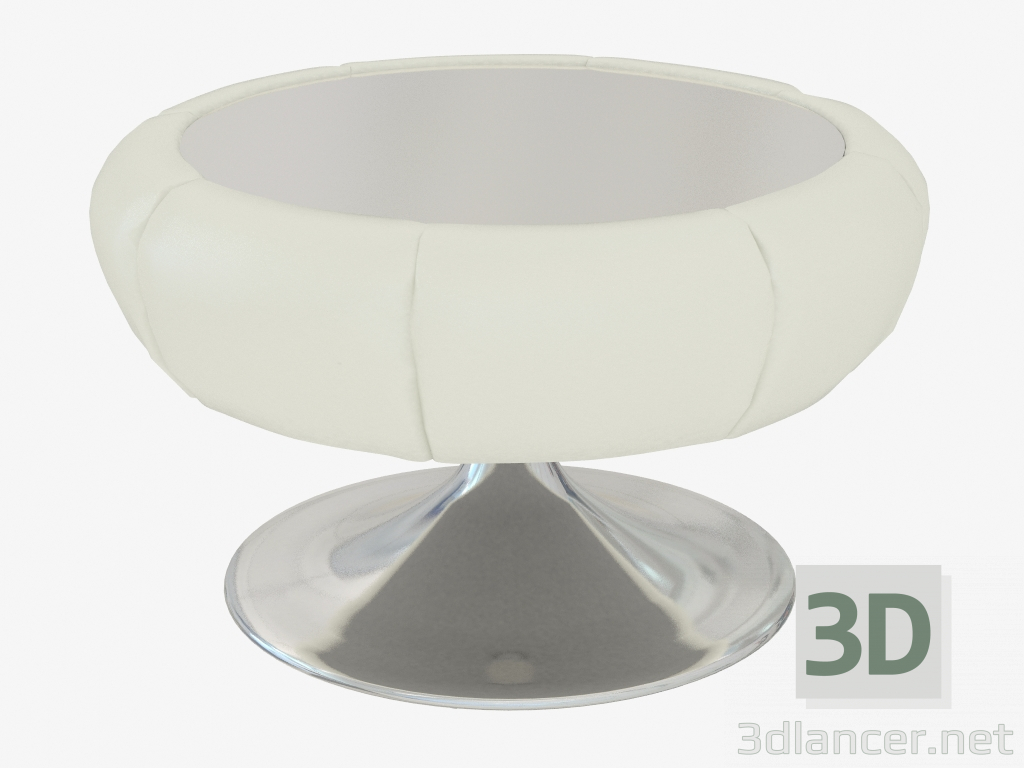 modèle 3D Table basse Art Nouveau avec garniture en cuir N135 - preview