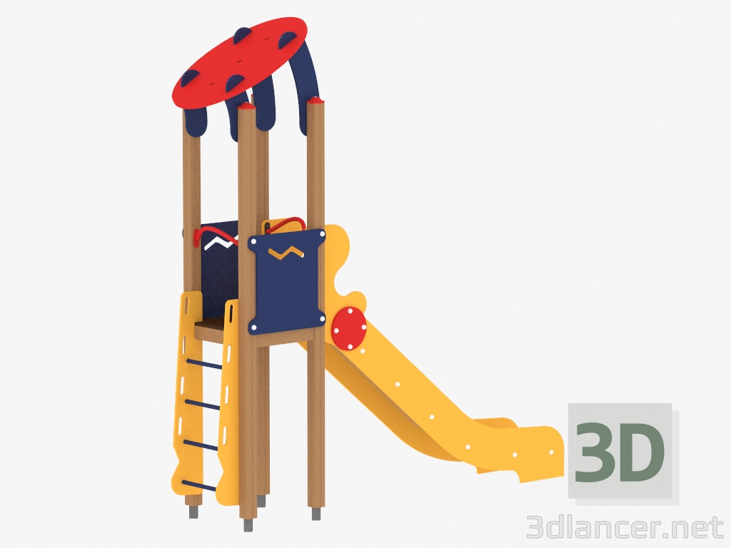 modèle 3D Complexe de jeux pour enfants (1107) - preview