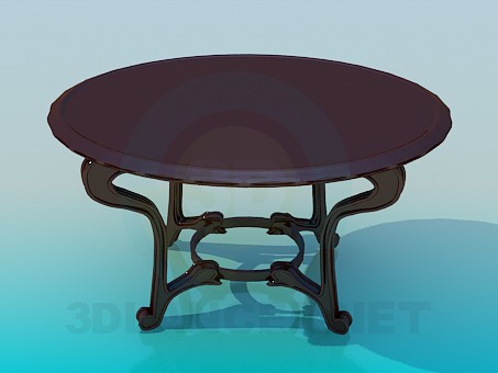3 डी मॉडल चाय के लिए टेबल - पूर्वावलोकन