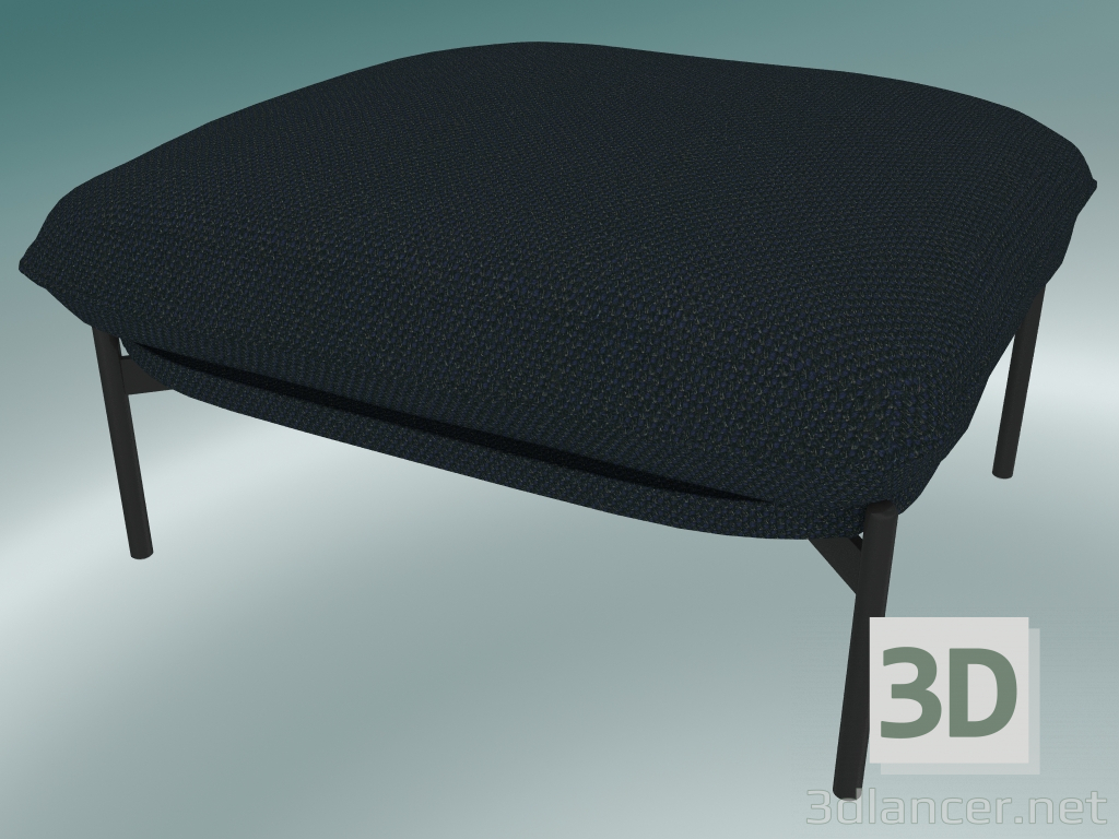 3D Modell Sitzpuff Cloud (LN4, 78 x 74 H 40 cm, warme schwarze Beine, Sunniva 2 192) - Vorschau