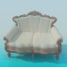 3D Modell Barock sofa - Vorschau