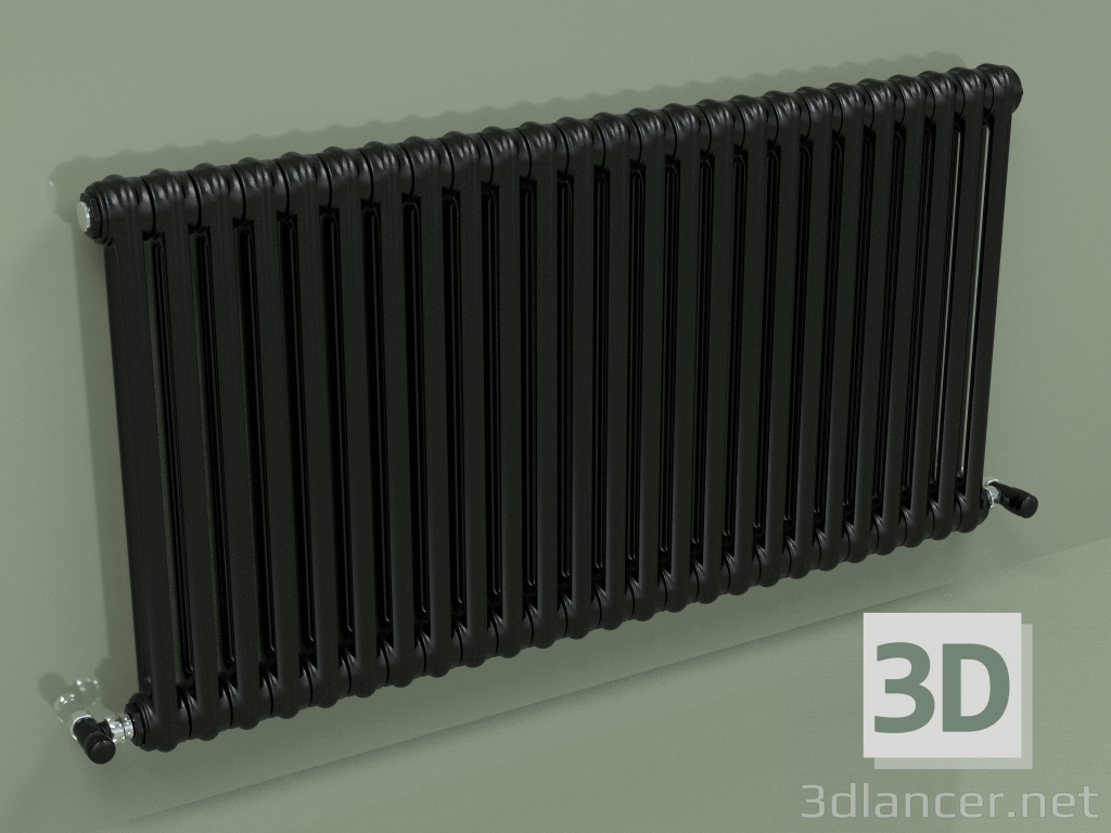 3 डी मॉडल रेडिएटर TESI 2 (H 600 25EL, ब्लैक - RAL 9005) - पूर्वावलोकन