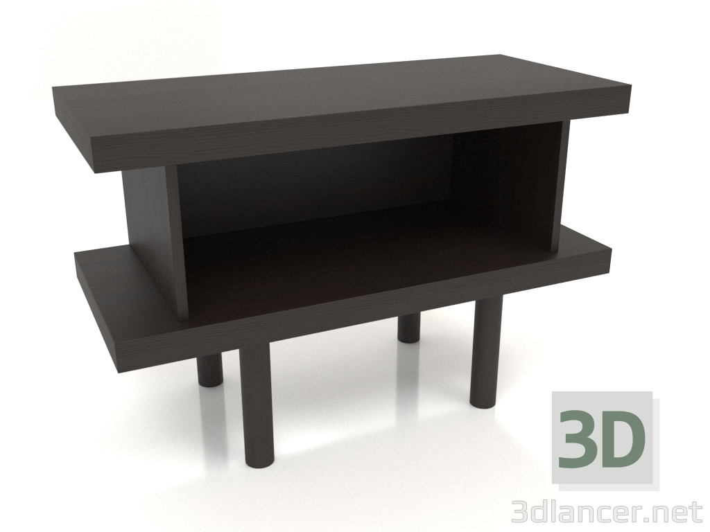 modello 3D Armadio TM 12 (900x400x600, legno marrone scuro) - anteprima