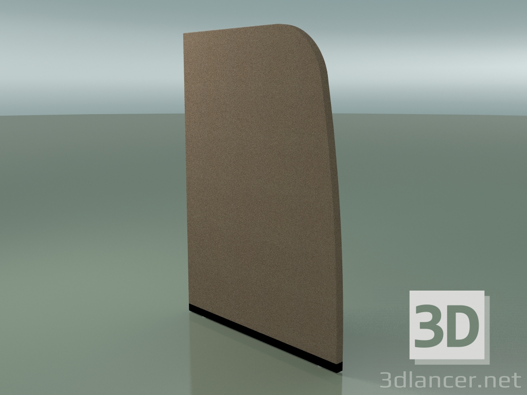 3D Modell Platte mit gebogenem Profil 6403 (132,5 x 94,5 cm, massiv) - Vorschau