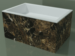 Countertop washbasin (01R142301, Emperador M06, L 72, P 48, H 36 cm)
