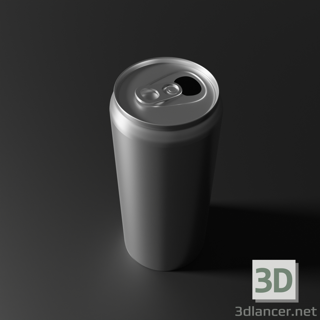 Modelo 3d lata de alumínio - preview