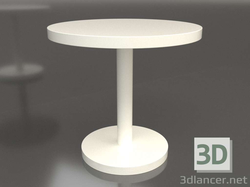 3d model Dining table DT 012 (D=800x750, white plastic color) - preview