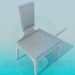 3 डी मॉडल एक असामान्य डिजाइन के साथ कुर्सी - पूर्वावलोकन