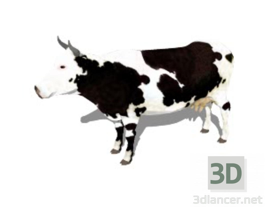 3D Modell Kuh - Vorschau