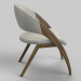 3d Современное столовое кресло кремовое Modrest Lucas модель купить - ракурс