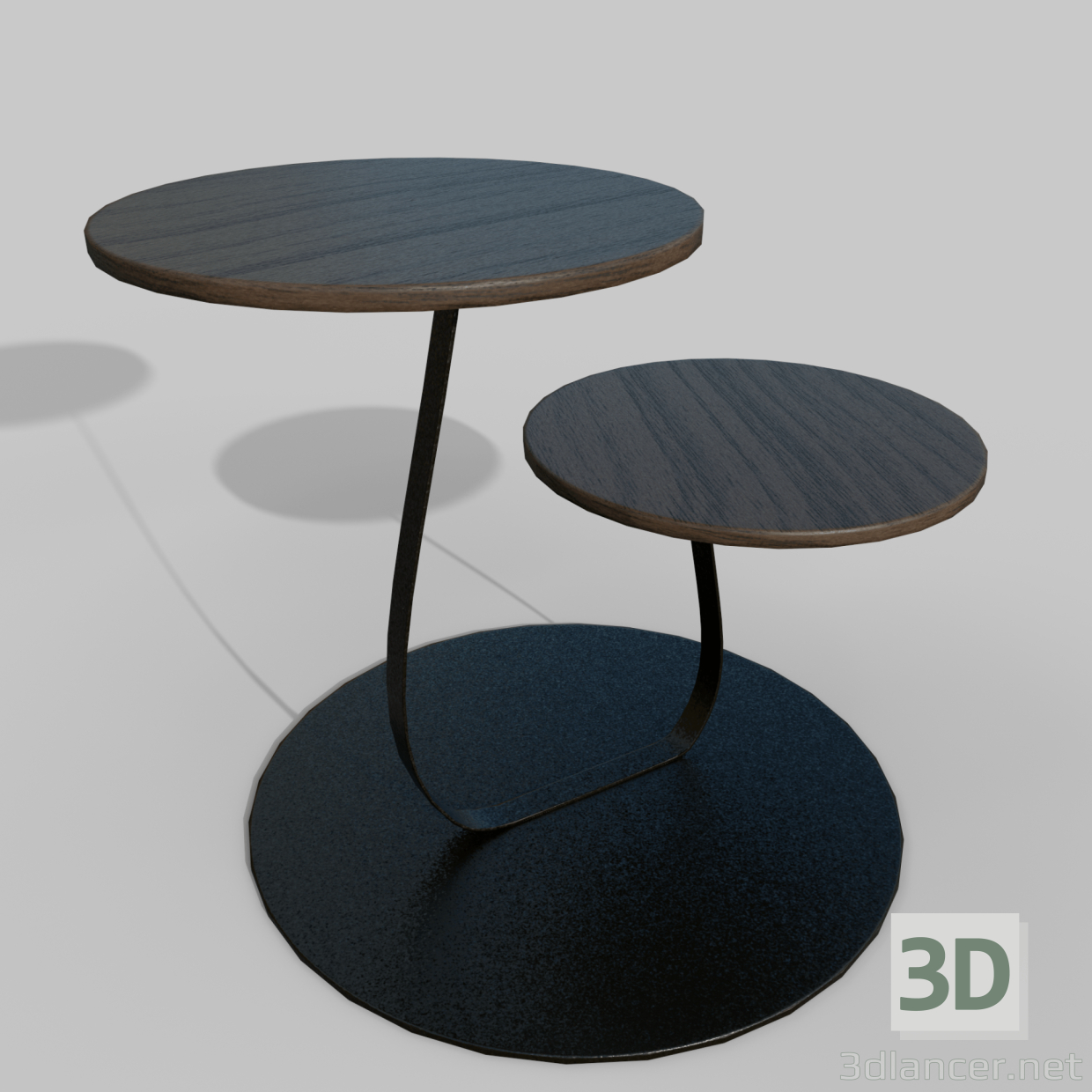 3 डी कॉफी टेबल मशरूम मॉडल खरीद - रेंडर