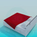 3d модель Ліжко з покривалом – превью