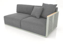 Módulo de sofá seção 1 direita (cinza cimento)