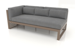 Modular sofa, section 1 left (Bronze)