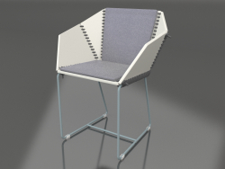 Silla de comedor (gris azul)