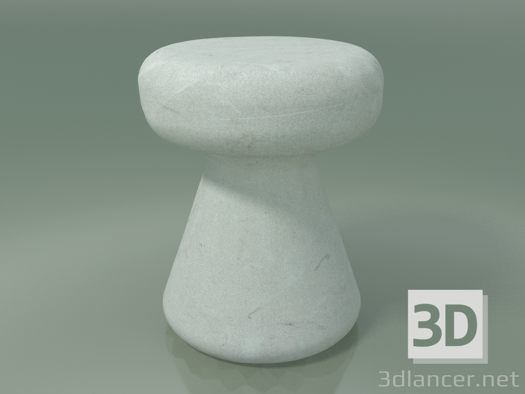 3d модель Столик приставний, оттоманка, вуличний InOut (44, White Ceramic) – превью
