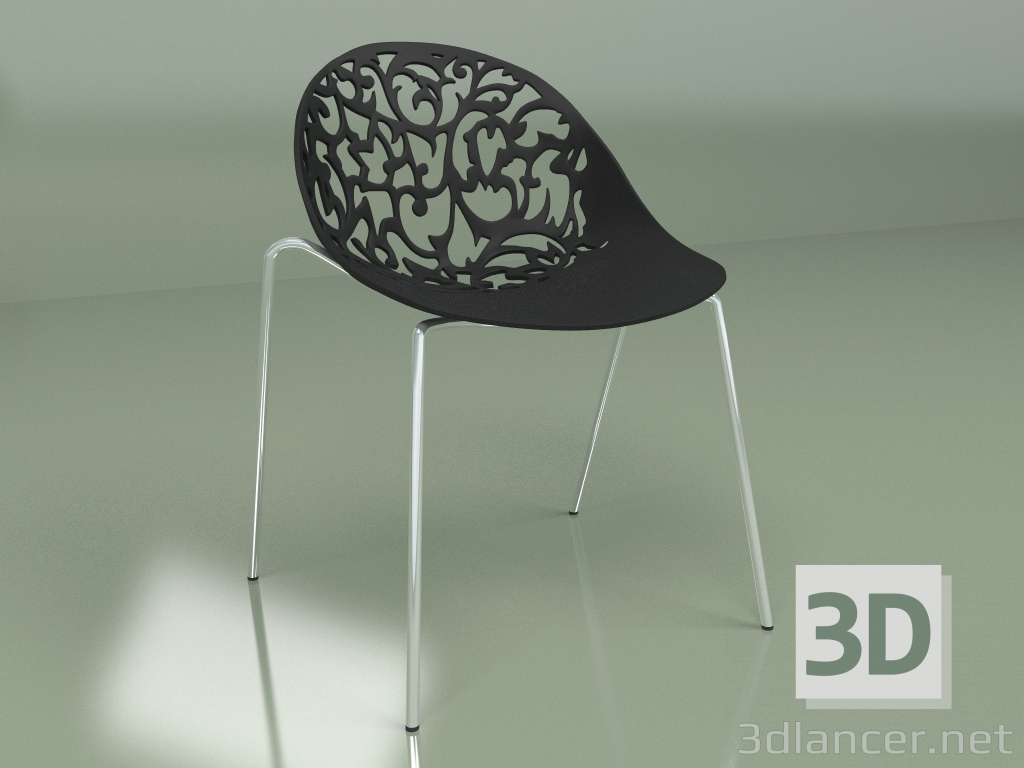 3D Modell Stuhl Aurora 2 (schwarz) - Vorschau