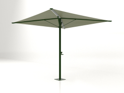 Folding umbrella with a small base (Bottle green)