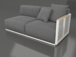 Módulo de sofá seção 1 direita (cinza ágata)