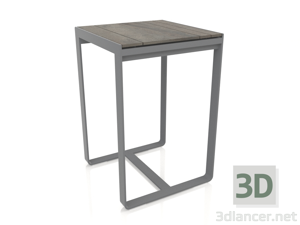 3d model Bar table 70 (DEKTON Radium, Anthracite) - preview