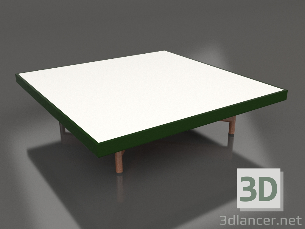 3d модель Квадратний журнальний столик (Bottle green, DEKTON Zenith) – превью